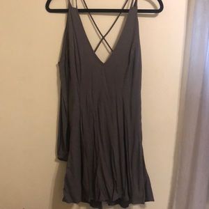 Long sleeve, cut out shoulders mini dress